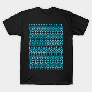 Pattern simple texture blue T-Shirt